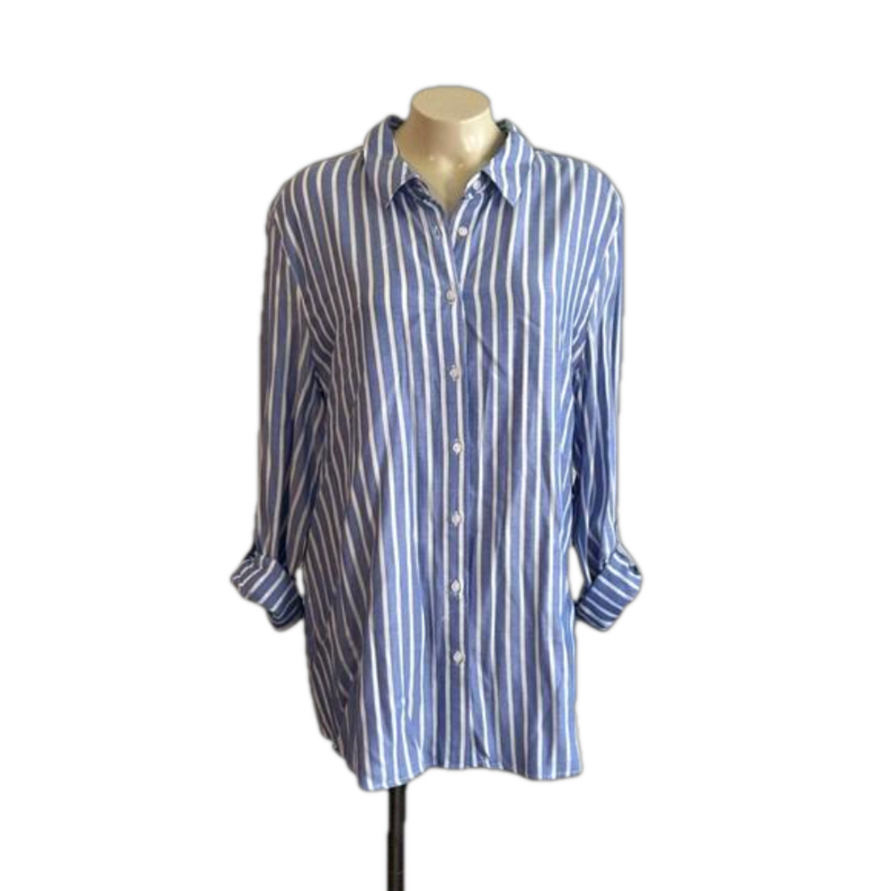 COMO VINTAGE striped shirt SZ XXL NWT